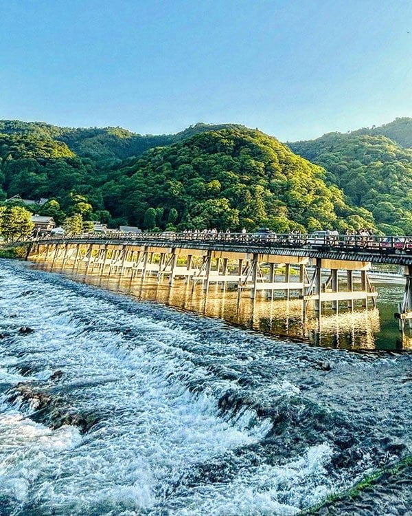 京都嵐山一日遊 嵐山小火車 嵐山竹林 渡月橋
