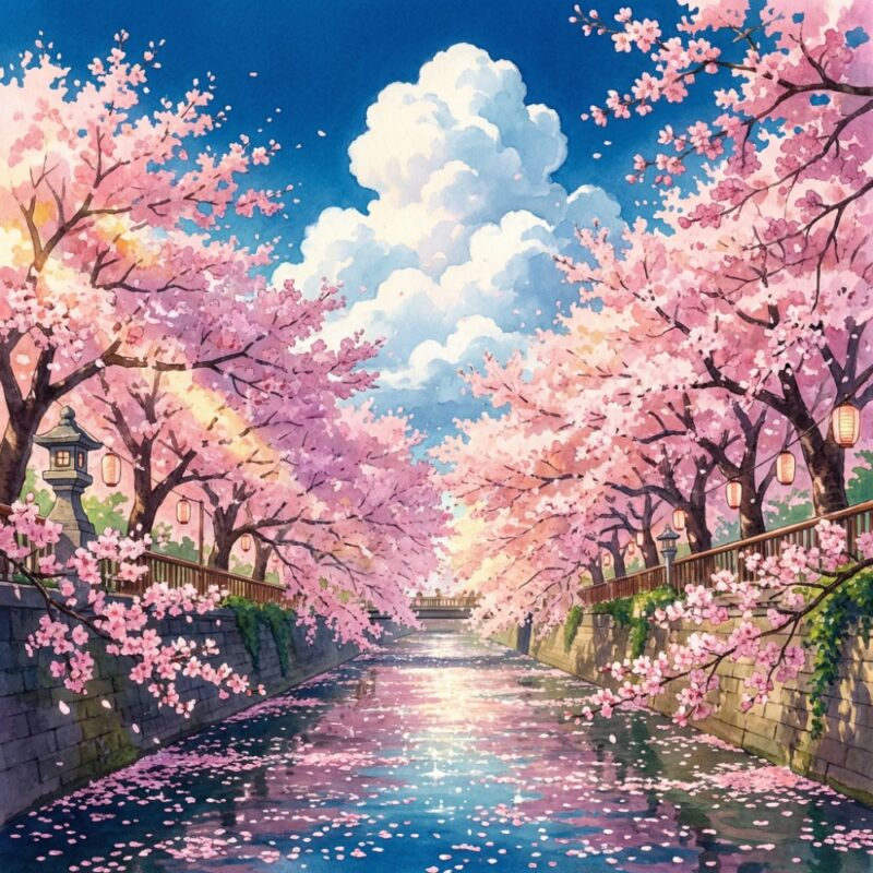 目黑川的櫻花隧道